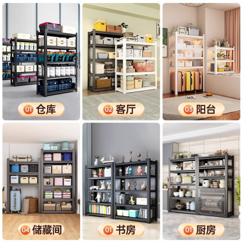 倉儲貨架置物架家用陽台落地多層收納架超市展示架倉庫襍物儲物架