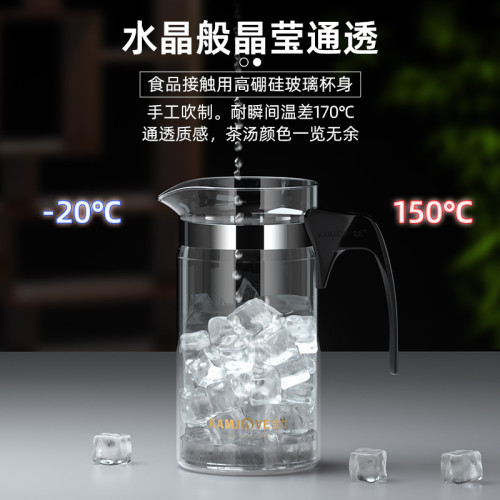 金灶 TP-200大容量飄逸杯耐熱玻璃茶具茶壺過濾泡茶壺沖茶器家用