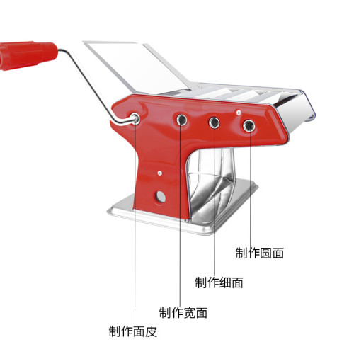 家用不鏽鋼麵條機小型多功能壓面機手動不鏽鋼擀面機餃子餛飩皮機