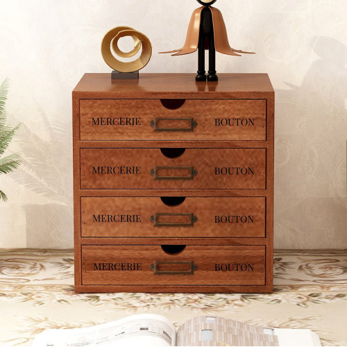 木質電腦增高架辦公桌面收納整理櫃木盒zakka抽屜式化妝品收納盒 木質電腦增高架辦公桌面收納整理櫃木盒zakka抽屜式化妝品收納盒