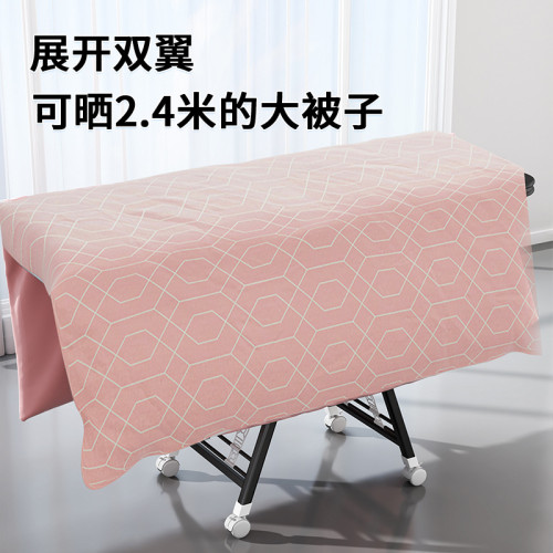 晾衣架落地折曡翼型家用曬衣桿涼陽台簡易嬰兒掛衣服衣架子不鏽鋼