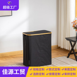 現代簡約風家居可折曡髒衣籃竹製布藝髒衣服收納筐髒衣簍爆款