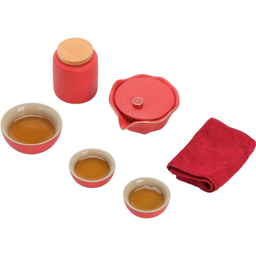 旅行茶具套裝可攜式包戶外快客杯一壺三杯家用功夫茶具小套帶茶葉罐