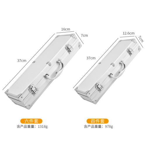 小琯柄鋁箱烤具套裝 BBQ戶外燒烤工具套裝 不鏽鋼小琯柄燒烤用具