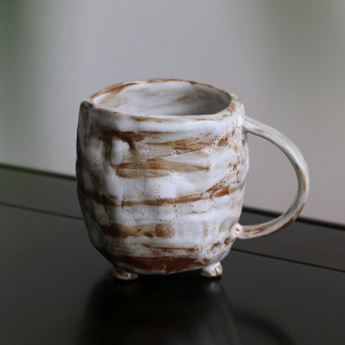 成皿手藝釉水杯粗陶咖啡杯陶瓷馬克杯日式復古飲水杯個人喝茶杯