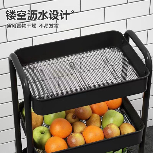 廚房置物架桌面櫃子分層架零食架客廳架多層收納架子蔬菜籃小推車
