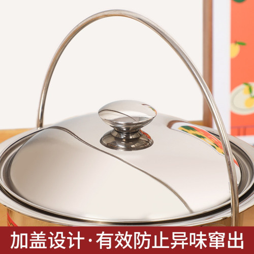 不鏽鋼加厚成人帶蓋可坐便器老人小孩孕婦痰盂家用尿桶加高