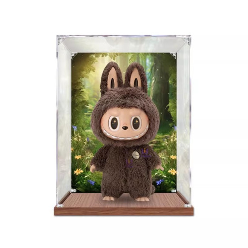 適用泡泡瑪特zimomo labubu 大首領隂晴大天使公仔 亞克力展示盒