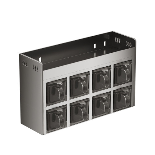 免打孔不鏽鋼廚房調料架組合套裝調料瓶收納廚房收納盒罐子 免打孔不鏽鋼廚房調料架組合套裝調料瓶收納廚房收納盒罐子