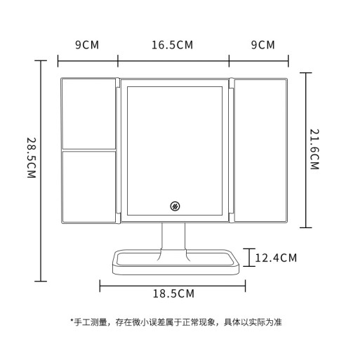 led化妝鏡桌面桌上型帶燈 網紅ins可攜式梳妝台補光貝殼鏡子禮品 led化妝鏡桌面桌上型帶燈 網紅ins可攜式梳妝台補光貝殼鏡子禮品