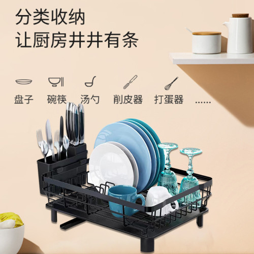 廚房碗碟架 單雙層碗筷家用水槽置物架儲物碗盤收納瀝水碗碟架