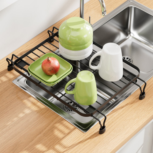 廚房多功能置物架碗碟瀝水架果蔬碗盤收納網架雙向伸縮水槽瀝水墊 廚房多功能置物架碗碟瀝水架果蔬碗盤收納網架雙向伸縮水槽瀝水墊