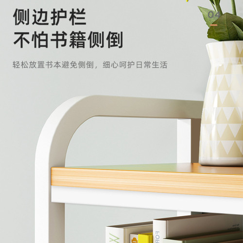 帶網格桌面書架收納架學生宿舍電腦桌洞洞板多層鐵藝桌面置物架