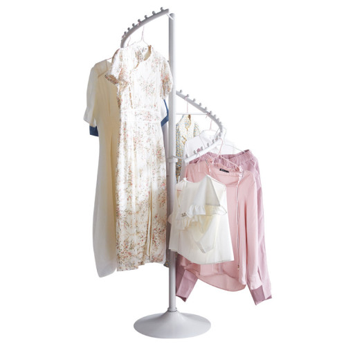 360度落地晾衣架 旋轉衣架帽架旋轉展示架收納架店鋪家用內衣服裝