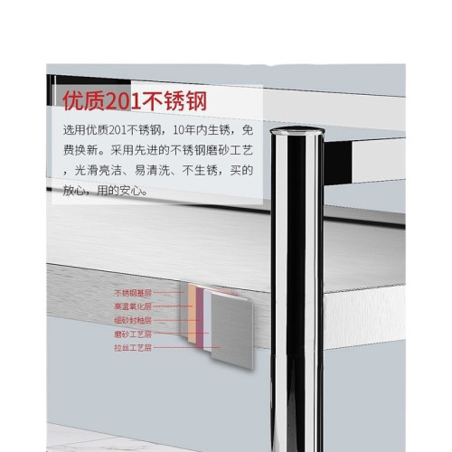 不鏽鋼貨架商用多層置物架架子落地微波爐烤箱鍋盆儲物收納架家用