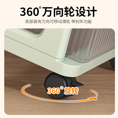 可移動小推車置物架抽屜式零食多層塑膠儲物架玩具嬰兒用品收納架