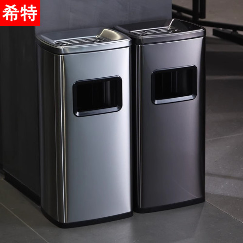 商場電梯口不鏽鋼酒店垃圾桶大堂立式菸灰缸賓館大廳菸灰柱收納筒