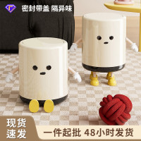 帶蓋垃圾桶家用高級感大號大容量臥室客廳用按壓開蓋衛生間垃圾桶