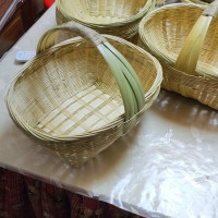 籃子竹編大號老式竹編籃子水果編織筐老式手提籃菜籃子農村裝雞蛋