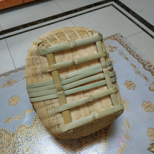 籃子竹編大號老式竹編籃子水果編織筐老式手提籃菜籃子農村裝雞蛋