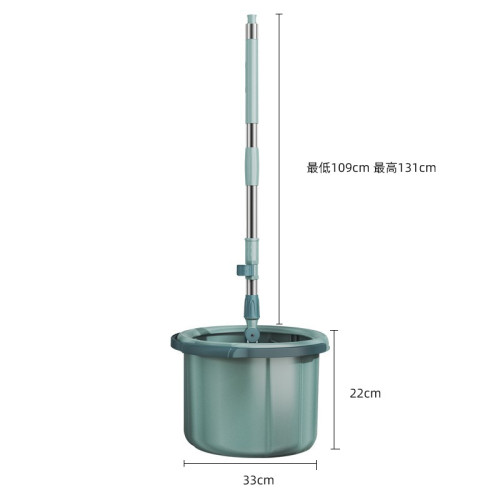 旋轉拖把家用懶人免手洗單桶拖把 淨汙分離免手洗拖把桶