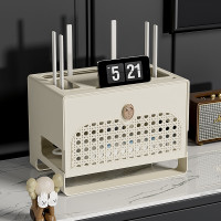 wifi路由器收納盒家用電視機頂盒置物架插座無線光貓電線整理放置