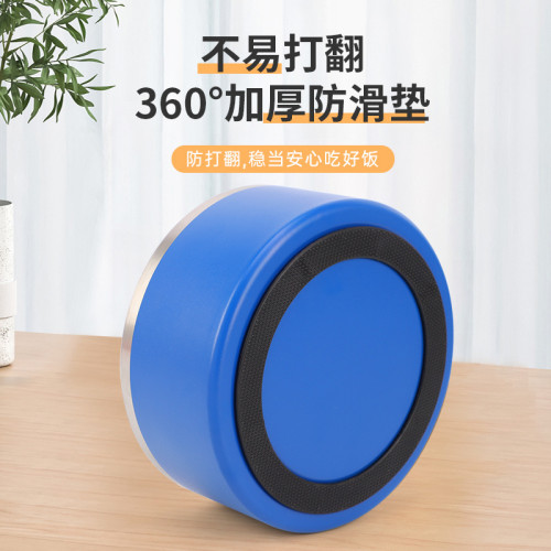 家不鏽鋼圓形狗盆貓盆雙層真空喂食寵物碗大容量狗糧碗