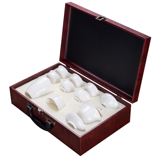 羊脂玉白瓷禮品茶具禮盒套裝功夫茶具創意商務年會活動隨手禮