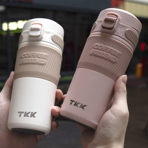 TKK不鏽鋼316保溫杯車用可攜式輕奢水杯隨身ins創意網紅風咖啡杯