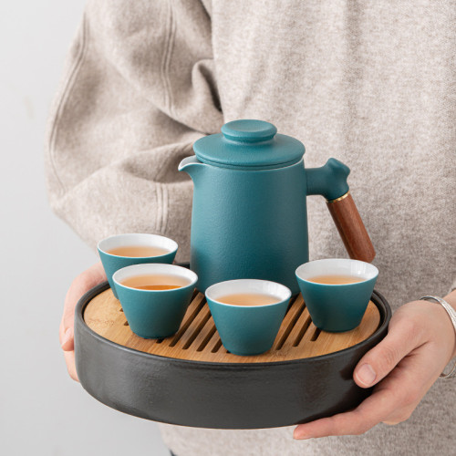 旅行茶具陶瓷禮品套裝可攜式快客杯商務活動實用創意伴手禮物
