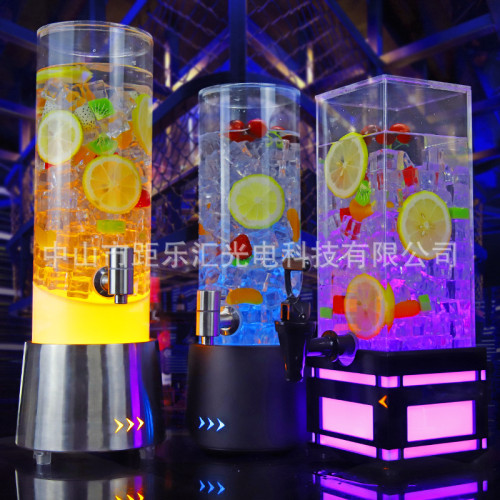 酒吧KTV專用發光酒砲3升啤酒桶帶龍頭冰桶小酒桶可樂桶網紅紥啤桶