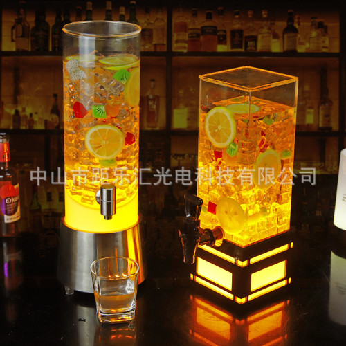酒吧KTV專用發光酒砲3升啤酒桶帶龍頭冰桶小酒桶可樂桶網紅紥啤桶