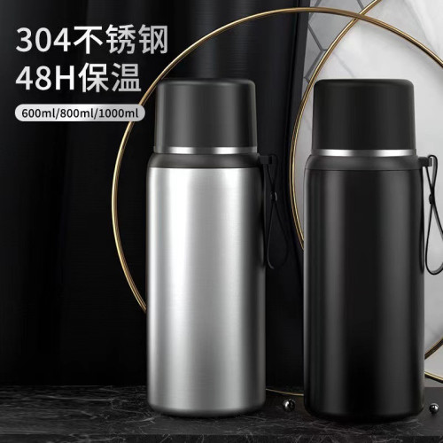 保溫杯大容量男女家用泡茶大容量商務可攜式禮品杯雙蓋露營水壺