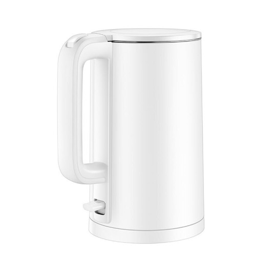 蘇泊爾電水壺電熱水壺燒水壺1.5L白黑色304不鏽鋼內膽英國溫控器