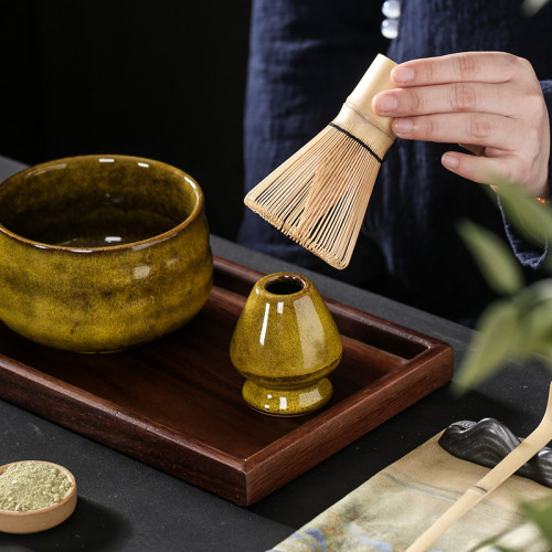 茶筅日式百本立抹茶刷打抹茶工具茶筅立 宋代點茶具禮盒套裝
