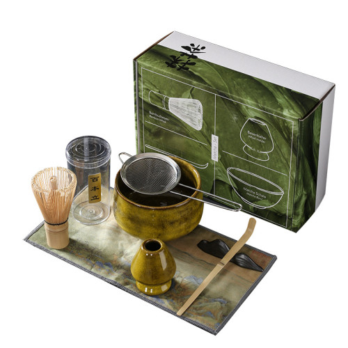 茶筅日式百本立抹茶刷打抹茶工具茶筅立 宋代點茶具禮盒套裝
