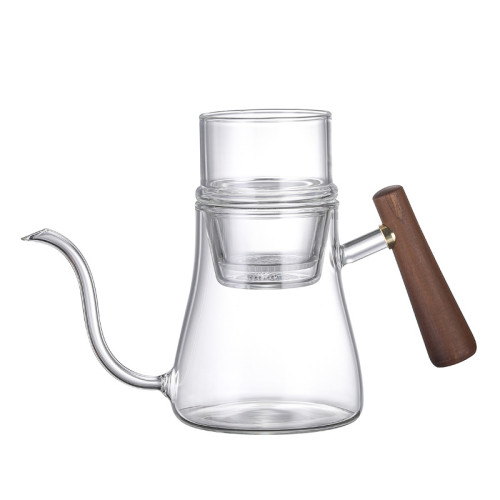 茶壺懶人泡茶器高硼矽玻璃家用過濾花紅茶沖茶器透明茶水分離茶具