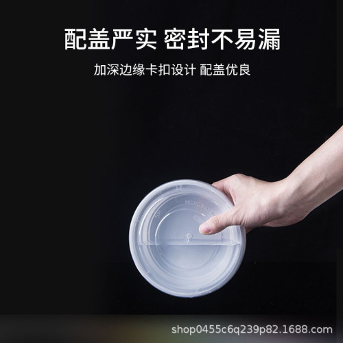 美式餐盒一次性打包盒 快餐外賣黑色乳白色350圓形900ML1000正方