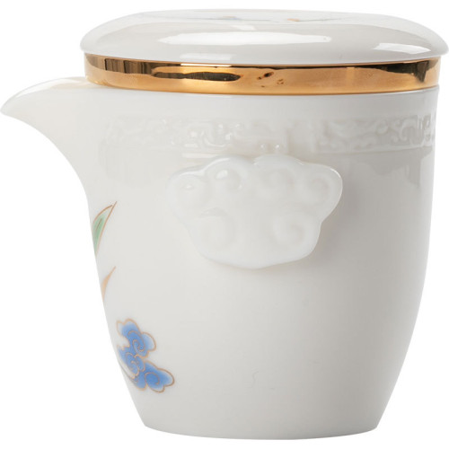 一壺二杯旅行茶具羊脂玉白瓷套裝簡約快客杯陶瓷可攜式包禮品戶外