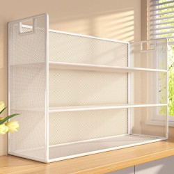 桌上書架桌面置物架辦公桌收納餐桌宿舍書桌多層小層架工位分層櫃