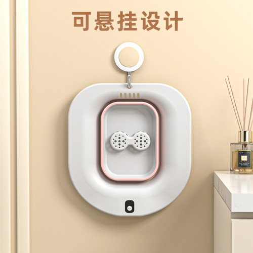 折曡電動坐浴盆女士專用私処孕婦産婦月子痔瘡馬桶洗屁股智能