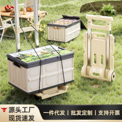 小推車拉貨平板手推車折曡可攜式搬運車家用拖車手拉取快遞神器