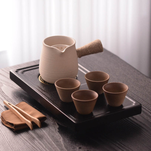 圍爐柴燒功夫茶具小套泡茶套裝家用簡約辦公室會客整套茶盤泡茶器