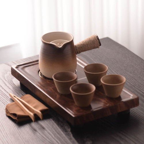 圍爐柴燒功夫茶具小套泡茶套裝家用簡約辦公室會客整套茶盤泡茶器