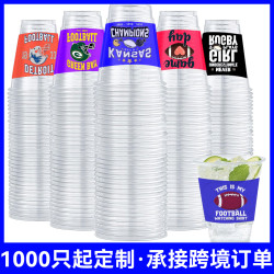萬聖節派對一次性塑膠杯12oz聖誕節主題pet透明冷飲咖啡杯