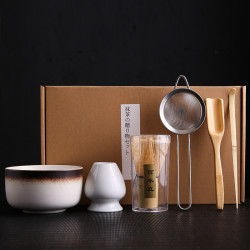 新款茶筅抹茶刷百本立組合宋代點茶抹茶打茶器工具套裝日式禮盒