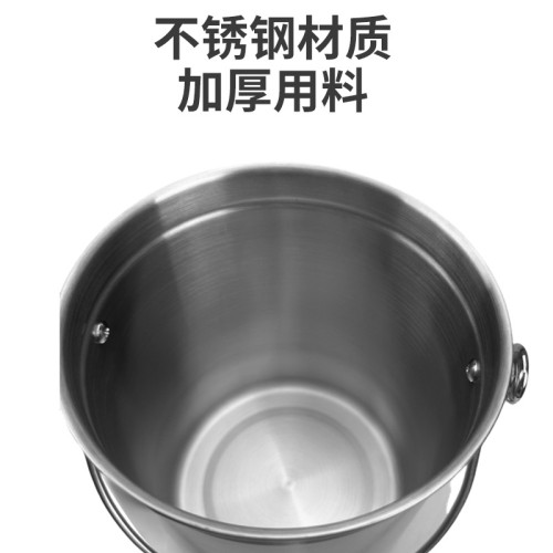 廚房5L直紋不鏽鋼迴收桶 家用收納廚餘桶堆肥桶帶蓋 酒店果皮垃圾
