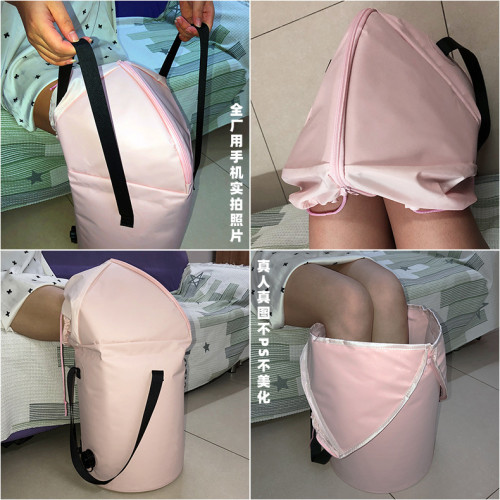 # 全包式深泡燻蒸膝蓋泡腳桶折曡保溫泡小腿足浴盆水桶袋