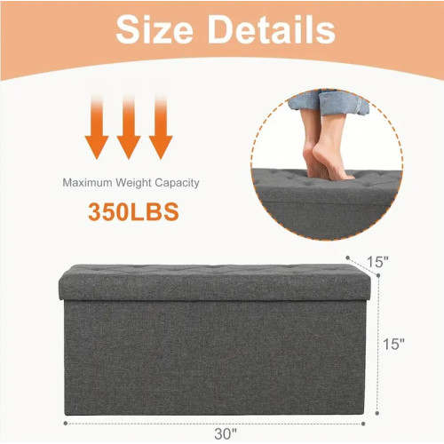  家居大號收納箱三人座儲物凳 多功能客廳收納凳