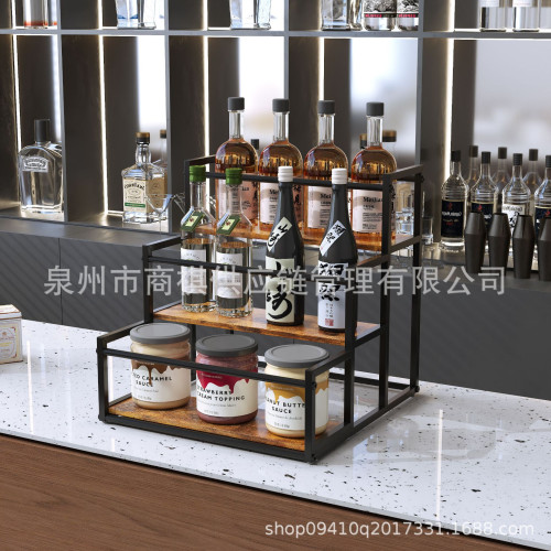 桌面酒架咖啡吧瓶收納架咖啡糖漿架調料架展示架紅酒架酒葡萄酒架